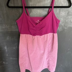 10/$15 ATHLETA Womens peplum tank with built in bra small